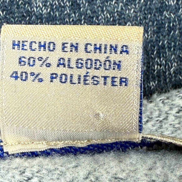 TOMMY BAHAMA Fleece Lined Crew Neck Lounge Sweatshirt L Navy Gray Style #229901 - Picture 9 of 12